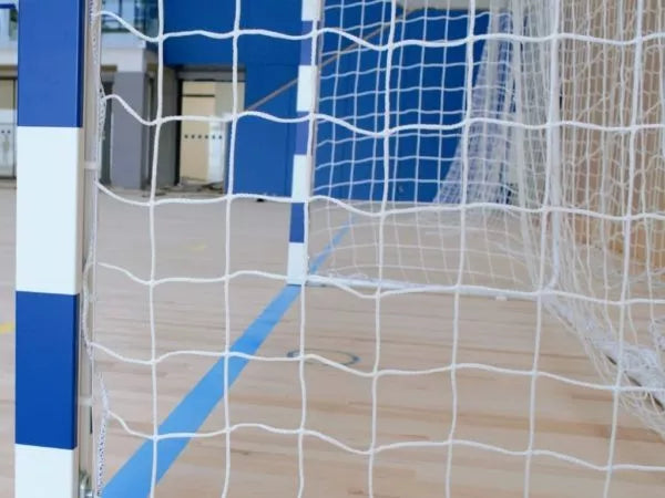 Filet de handball maille carrée 100mm, blanc, PP-4mm