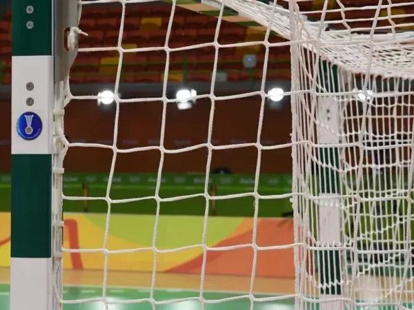 Handball net square mesh 100mm, white, Polypropylene-5mm | Nordic Sport