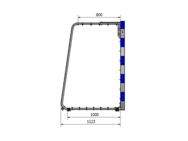 Mini handball goal Freestanding 90/110-80x80 Profile - Nordic Sport