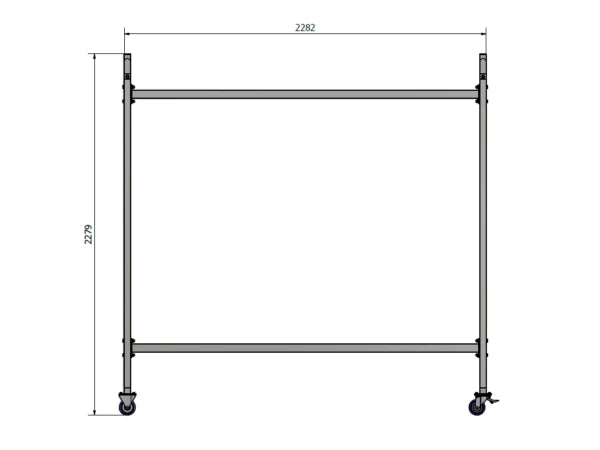 Transport trolley for 4 handball goal - Nordic Sport
