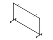 Transport trolley for one pair of handball goalposts - Nordic Sport