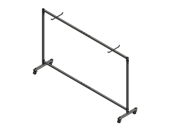 Transport trolley for one pair of handball goalposts - Nordic Sport