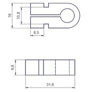 Net holder “Omega” – White - Nordic Sport