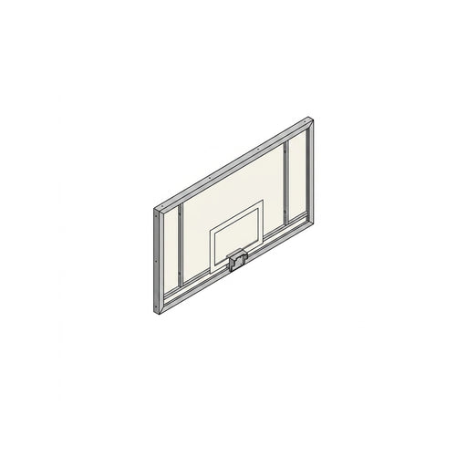 Acrylic Glass Basketball Backboard with Steel Frame – 180 x 105 cm - Nordic Sport