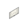 Acrylic Glass Basketball Backboard with Steel Frame – 180 x 105 cm - Nordic Sport