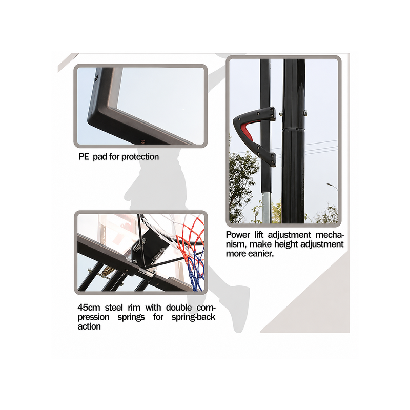 Phoenix Basketball Stand – Height-Adjustable Basketball Hoop for Home Use