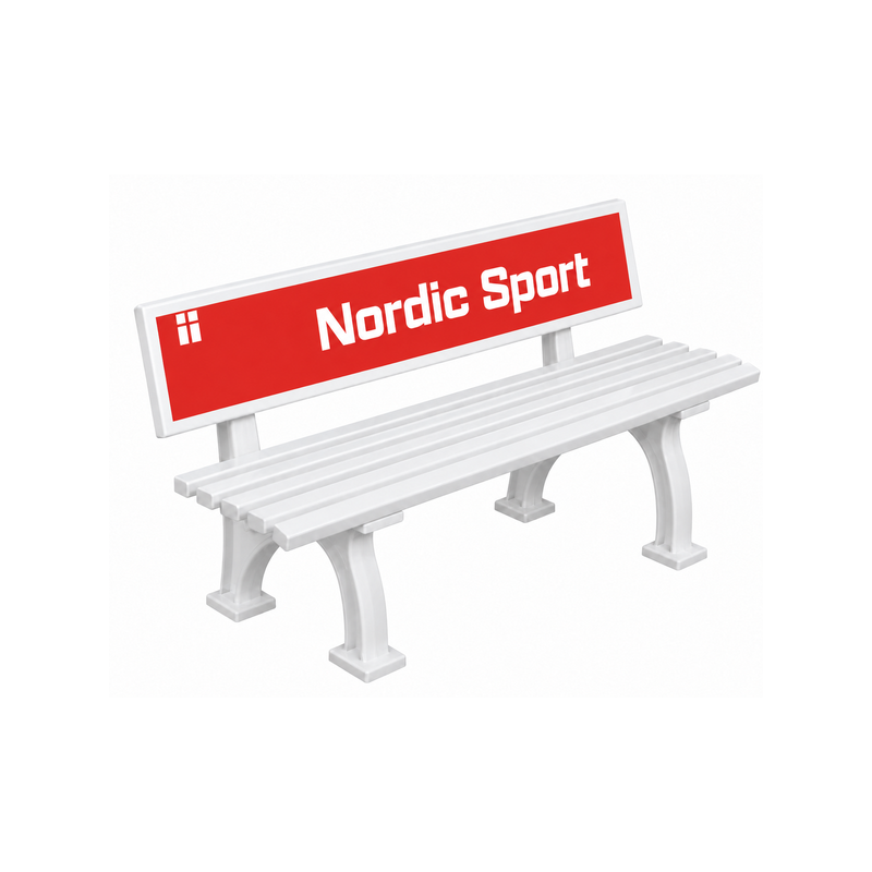 Tennis Bench Valhalla 150 cm with Backrest – With or Without Print
