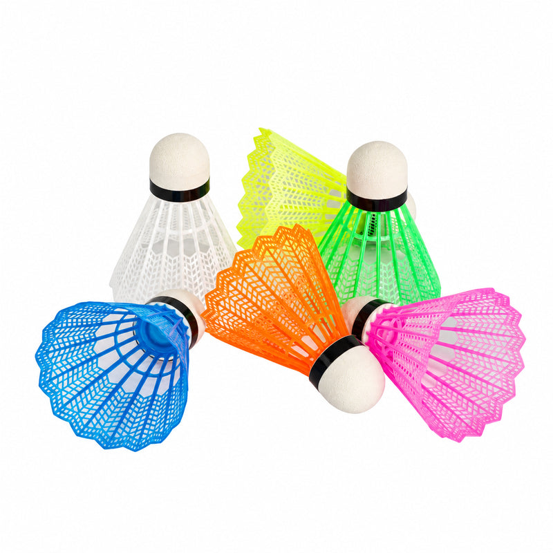 Frills PVC Badminton Shuttlecocks – 6-pack