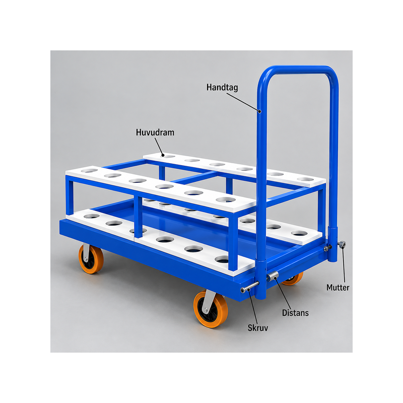 Badminton Post Trolley – Storage and Transport