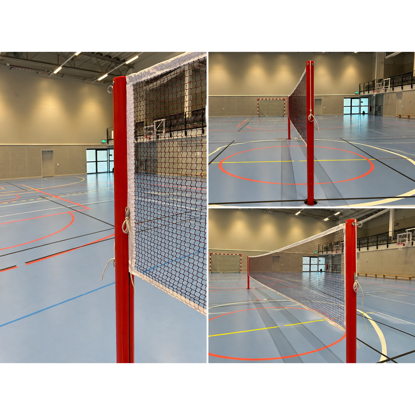 Poteaux et filets de badminton