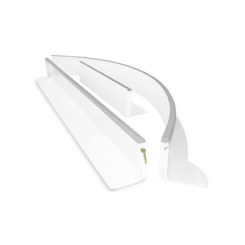 Floorball board for wheelchair white