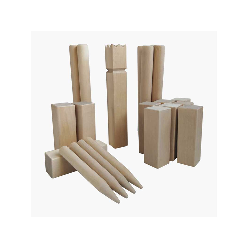 Wooden Kubb Set – Classic Outdoor Game for Family and Friends