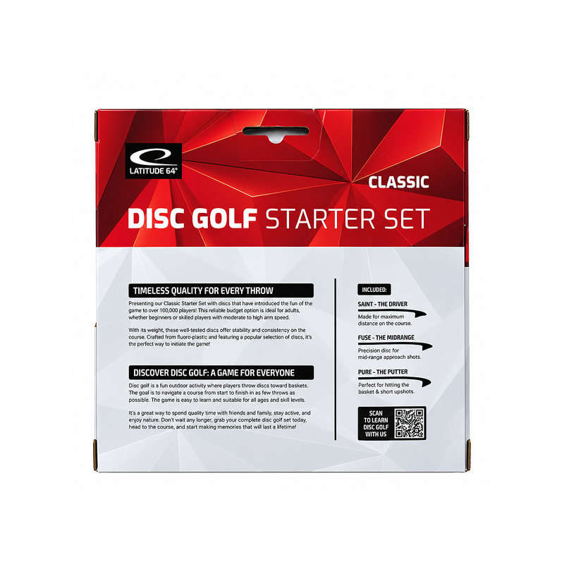 Latitude 64° Starter Set Classic – Complete Disc Golf Set for Beginners