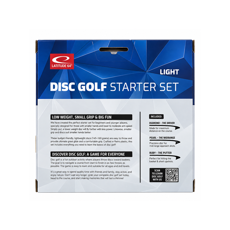 Latitude 64° Starter Set Light – lätt discgolfset för nybörjare