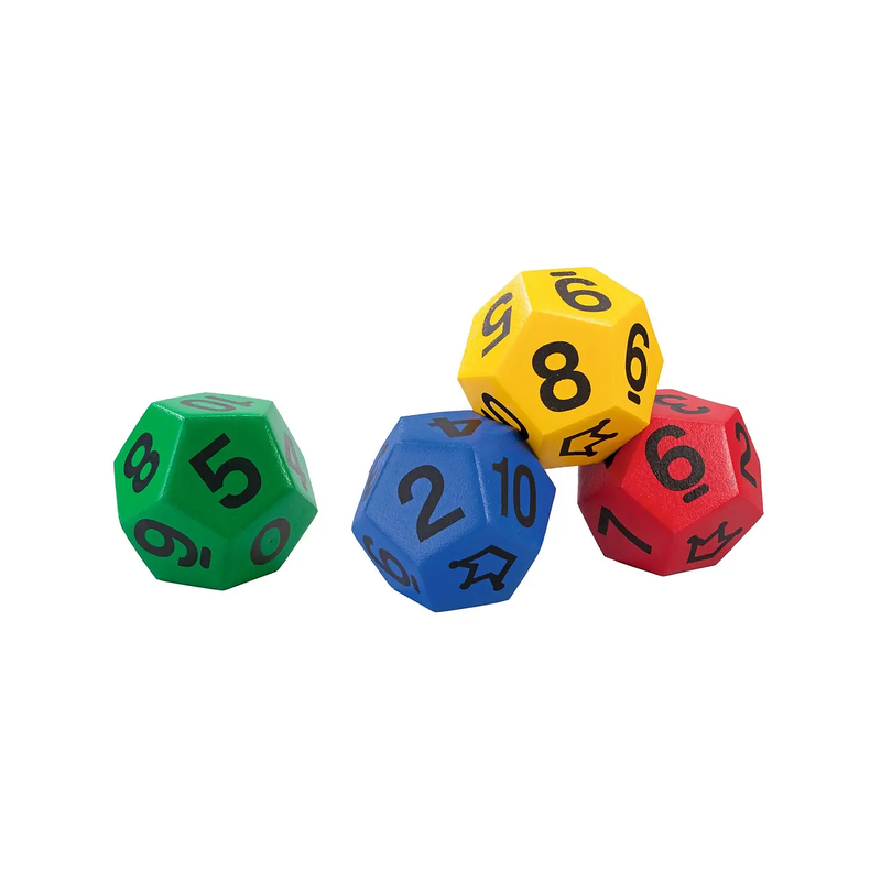 12-Sided Foam Dice Ball – for Maths, Play and Movement