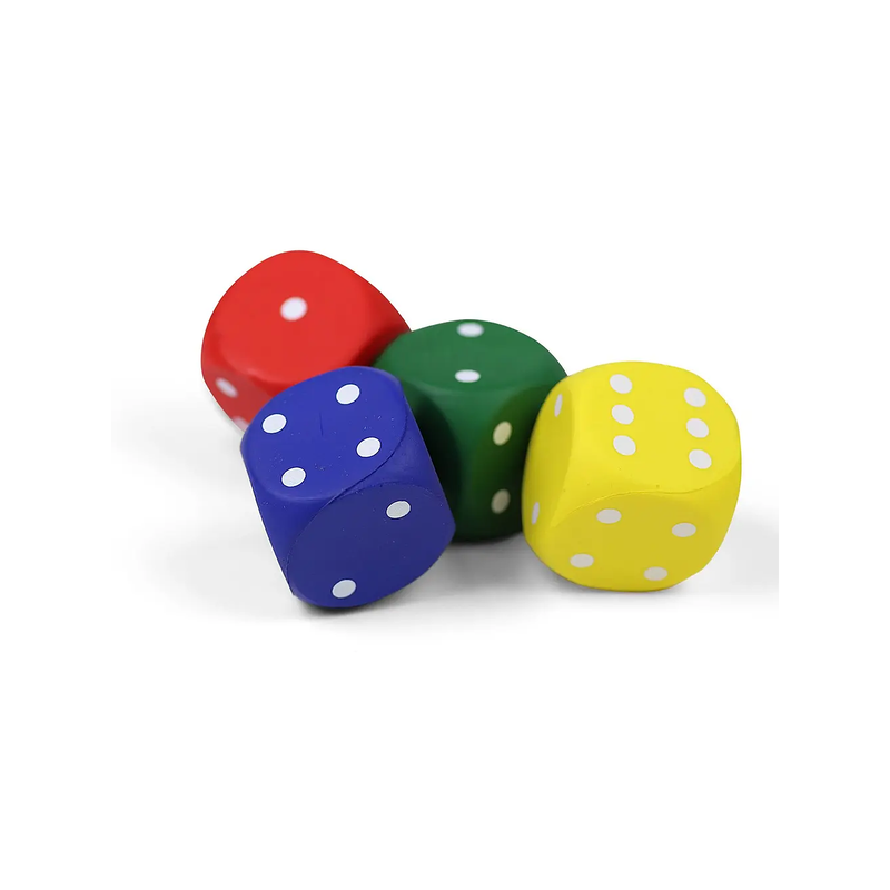 Foam Dice 4cm for Indoor and Outdoor Use – for Play and Activities