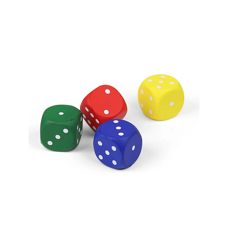 Foam Dice 4cm for Indoor and Outdoor Use – for Play and Activities