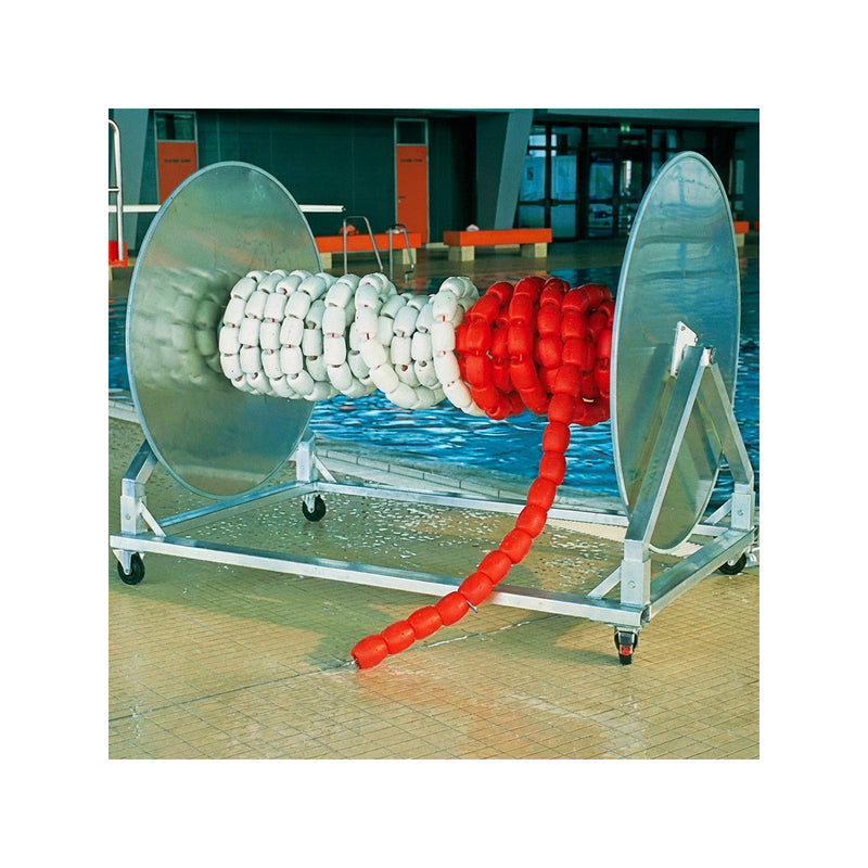 Rope trolley for swimming lines