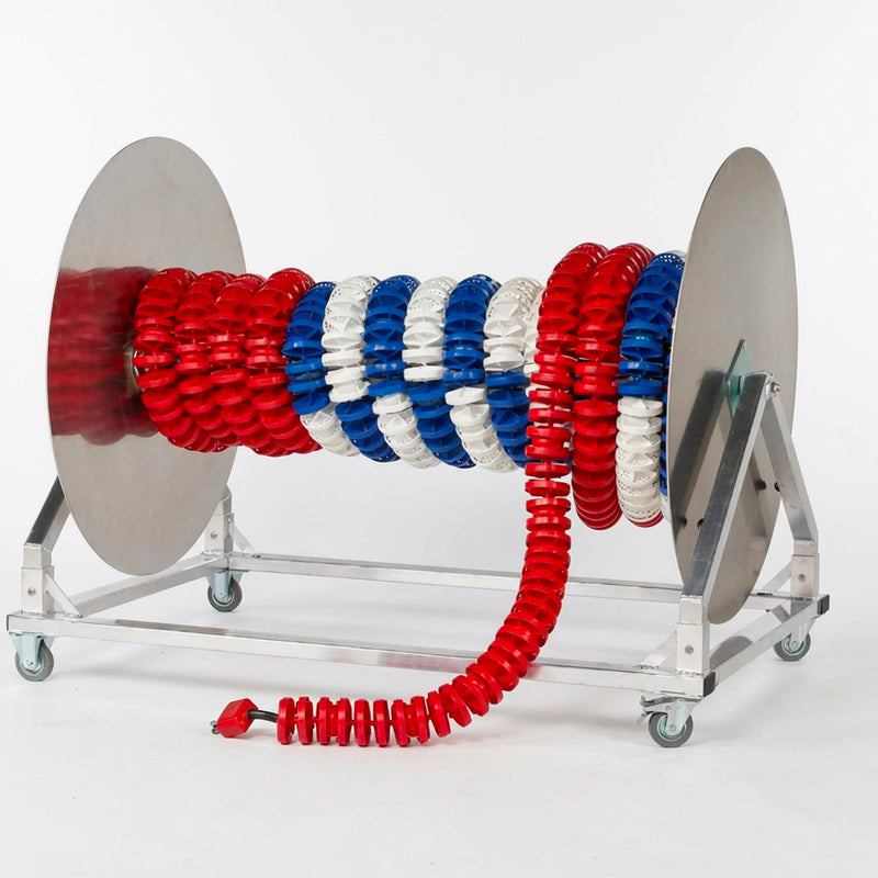 Rope trolley for swimming lines aluminum