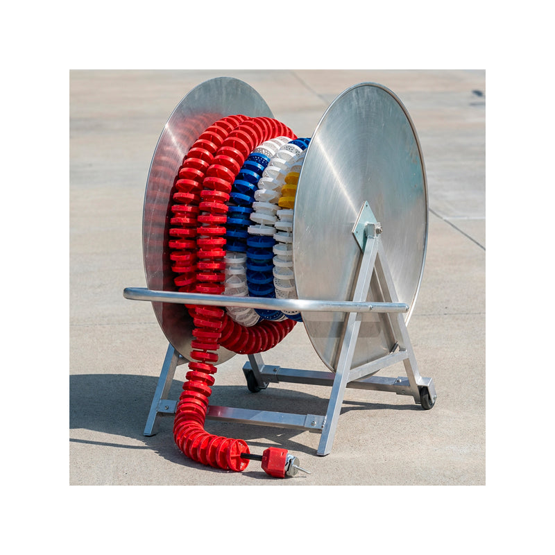 Mini rope trolley for swimming lines