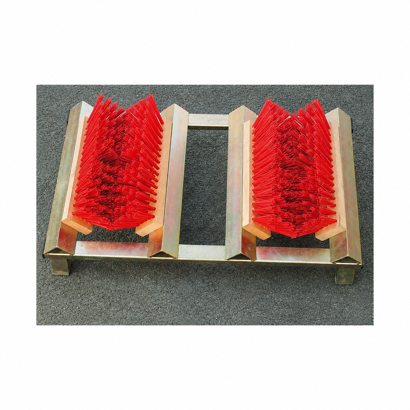 Shoe brush double