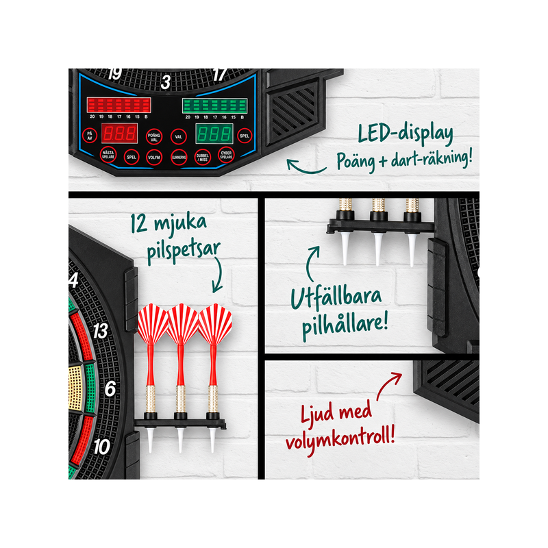 Elektronisk Darttavla – 27 spel och över 500 variationer