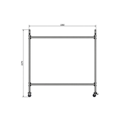Transport and Storage Trolley for 4 Handball Goals 3 × 2 m - Nordic Sport