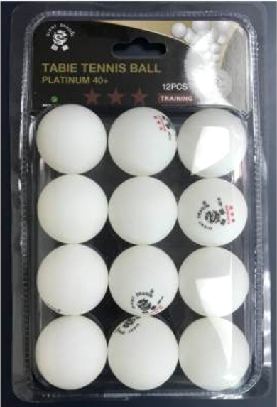 Balles de tennis de table, paquet de 12, 3 étoiles