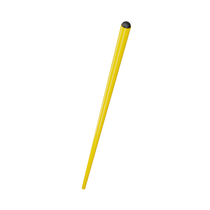 Corner post Yellow 30mm, Springloaded - Football accessories Nordic Sport